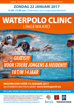 waterpolo clinic - Zwem- en Polovereniging THETIS Gendt