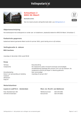 Schoutlaan 2 6002 EA Weert op Veilingnotaris.nl