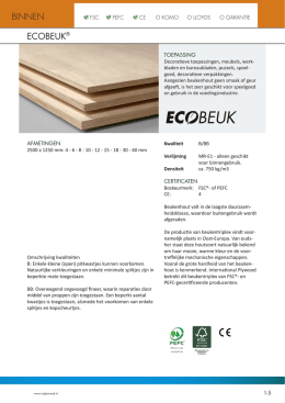 Ecobeuk fsc/pefc - International Plywood
