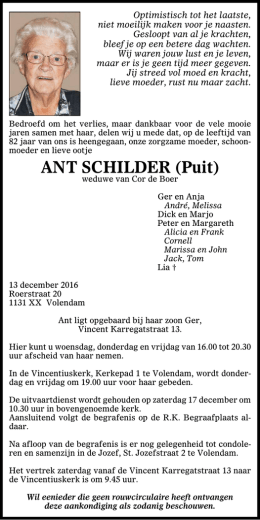 ANT SCHILDER (Puit)