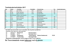 Toer kalender 2017 - Bezoek Rijkevoort