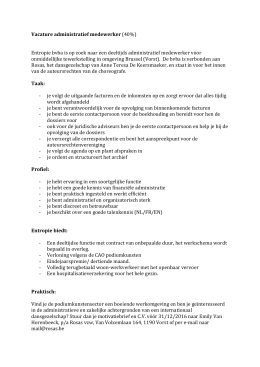 vacature omschrijving