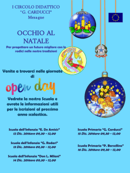 open-day-2016-locandina - I Circolo Didattico "Giosuè Carducci