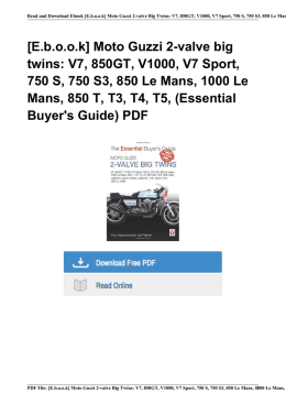 [Ebook] Moto Guzzi 2-valve big twins: V7, 850GT, V1000, V7