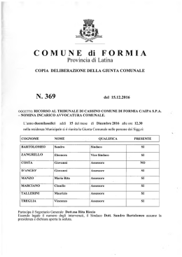 N. 369 - Comune di Formia