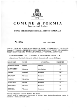 N. 366 - Comune di Formia