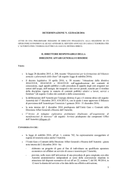 Testo in formato PDF - Autorità per l`energia elettrica e il gas
