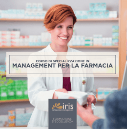 management per la farmacia - Iris Consulenza di Management