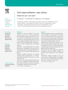 Cisti ossea solitaria: caso clinico (PDF Available)