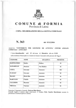 N. 363 - Comune di Formia