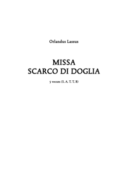 MISSA SCARCO DI DOGLIA