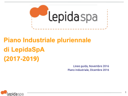 Piano Industriale pluriennale di LepidaSpA