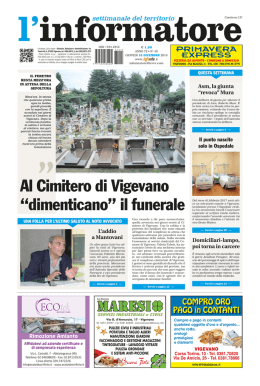 Al Cimitero di Vigevano “dimenticano” il funerale