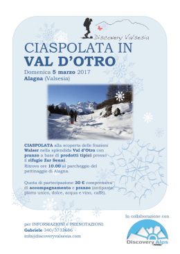 Ciaspolata in Val d`Otro