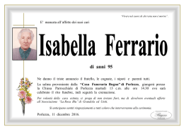 Isabella Ferrario - Onoranze Funebri Bugna