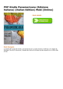 PDF Kindle Panamericana (Edizione italiana) (Italian Edition)