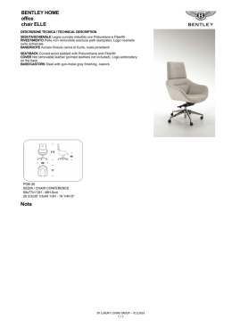 Note BENTLEY HOME office chair ELLE