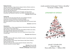 Concerto di Natale 2016 - Teatro S.Luigi Bellusco 15.12.2016