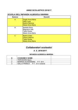 Assegnazione docenti alle classi