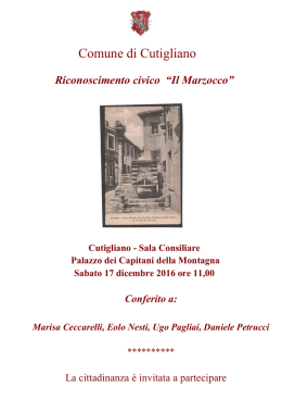 premio_marzocco - Comune di Cutigliano