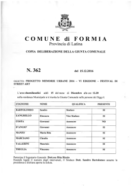 N. 362 - Comune di Formia