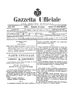 Gazzetta Ufficiale del Regno d`Italia N. 127 del 23 Maggio 1915
