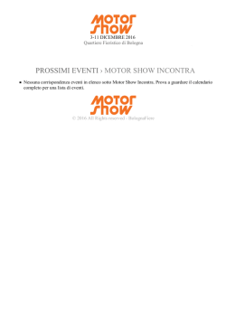 Motor Show Incontra Archivi