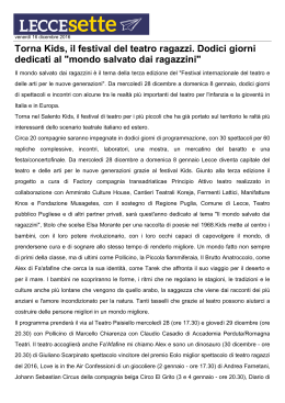 mondo salvato dai ragazzini