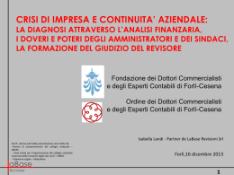 FPC - 16/12/13 - "Crisi d`impresa ............"