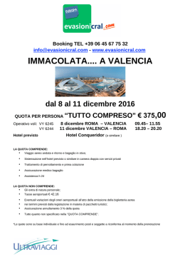 locandina VALENCIA 8-11 dicembre 2016