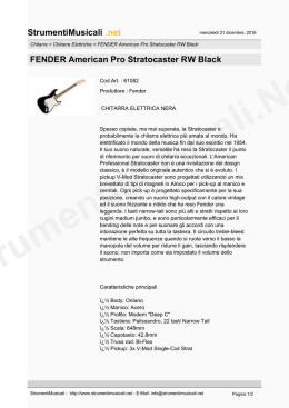 StrumentiMusicali .net FENDER American Pro Stratocaster RW Black