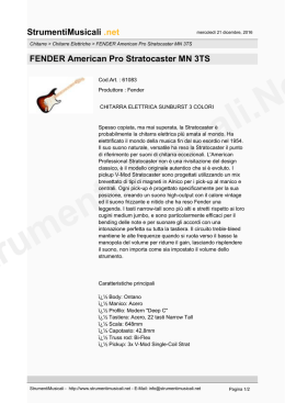 StrumentiMusicali .net FENDER American Pro Stratocaster MN 3TS