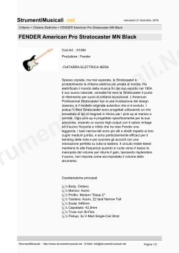 StrumentiMusicali .net FENDER American Pro Stratocaster MN Black