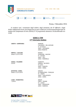 Calcioscommesse, indagine di Cremona