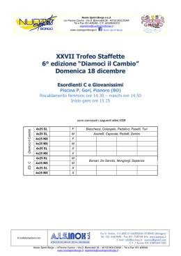 Conferma Es.C - Nuoto Sprint Borgo