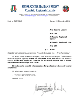 scarica la convocazione