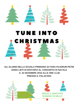Tune into Christmas Primaria Fara Filiorum Petri
