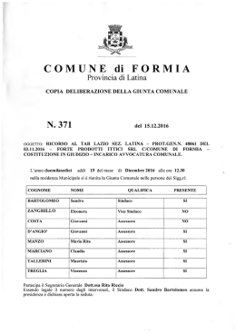 N. 371 - Comune di Formia