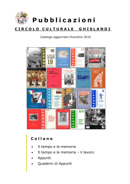 brochure - Circolo culturale Ghislandi