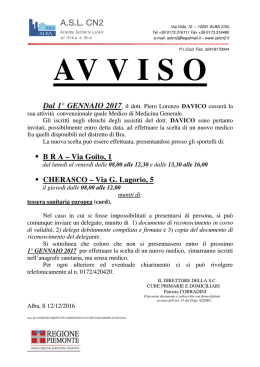 Avviso - ASL CN2