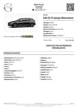 VOLVO V40 D2 R-design Momentum - Stock ID: 10
