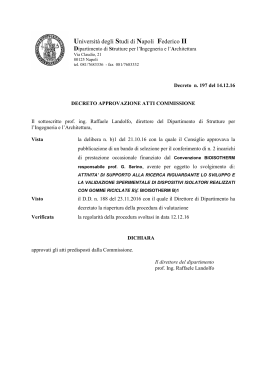D.D. n. 197/2016 - Università degli Studi di Napoli Federico II