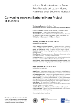 Convening around the Barberini Harp Project