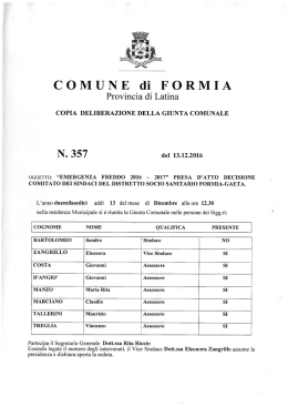 N. 357 - Comune di Formia