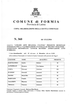N. 360 - Comune di Formia