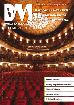 DiceMBRe - Belluno Magazine
