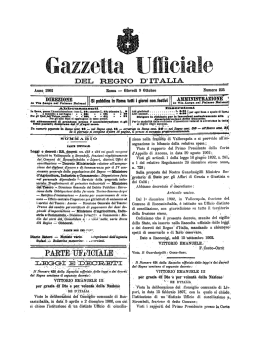 Gazzetta Ufficiale del Regno d`Italia N. 235 del 9 Ottobre 1902 parte