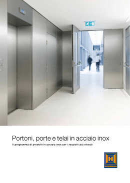 Portoni, porte e telai in acciaio inox