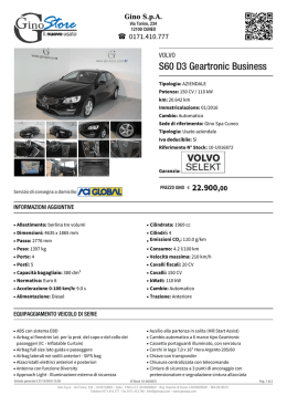 VOLVO S60 D3 Geartronic Business - Stock ID: 10