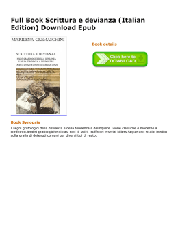 Full Book Scrittura e devianza (Italian Edition) Epub